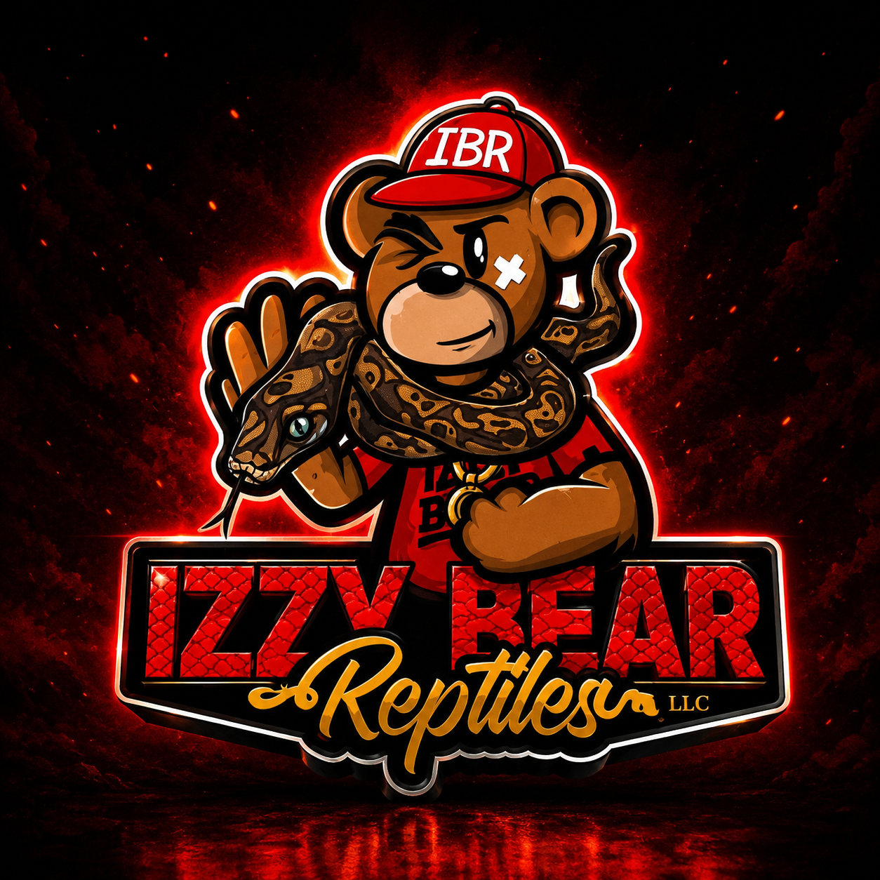 Izzy Bear Reptiles logo